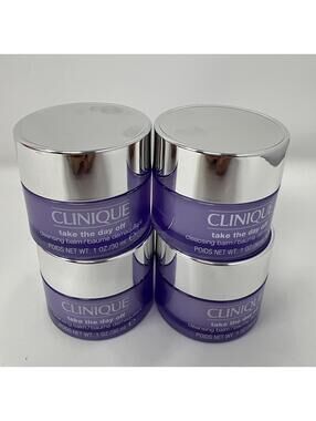 4x Clinique Take The Day Off Cleansing Balm- 1oz / 30 ml Each Travel Size code10